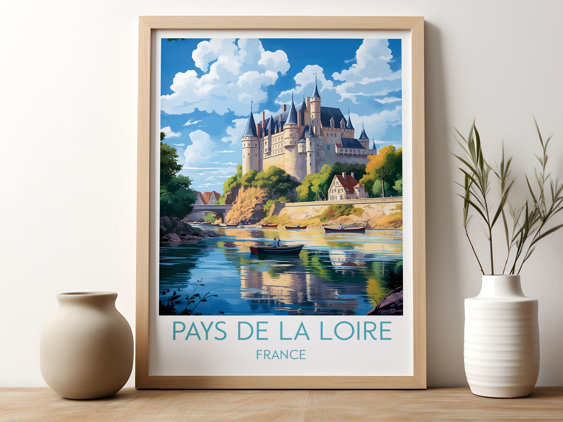 pays de la loire travel poster for kitchen france