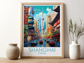 shanghai travel poster for kitchen china