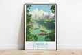 dhaka travel poster on the ground bangladesh