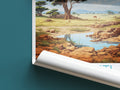 serengeti travel poster roll up tanzania