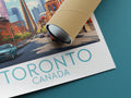 toronto travel poster rolled canada