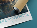 lake maggiore travel poster rolled italy