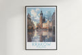 krakow travel poster hanged on the wall poland