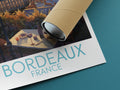 bordeaux travel poster rolled france