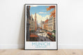 munich travel poster on the ground germany