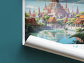 bangkok travel poster roll up thailand