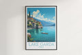 lake garda travel poster hanged on the wall italy