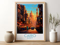 cairo travel poster for kitchen egypt