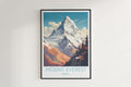 mount everest travel poster hanged on the wall nepal