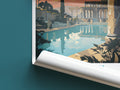 pompeii travel poster roll up italy