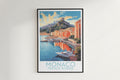 monaco travel poster hanged on the wall french riviera