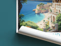 rhodes island travel poster roll up greece