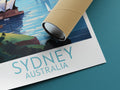 sydney travel poster rolled australia