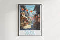 seoul travel poster hanged on the wall south korea