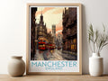 manchester travel poster for kitchen england