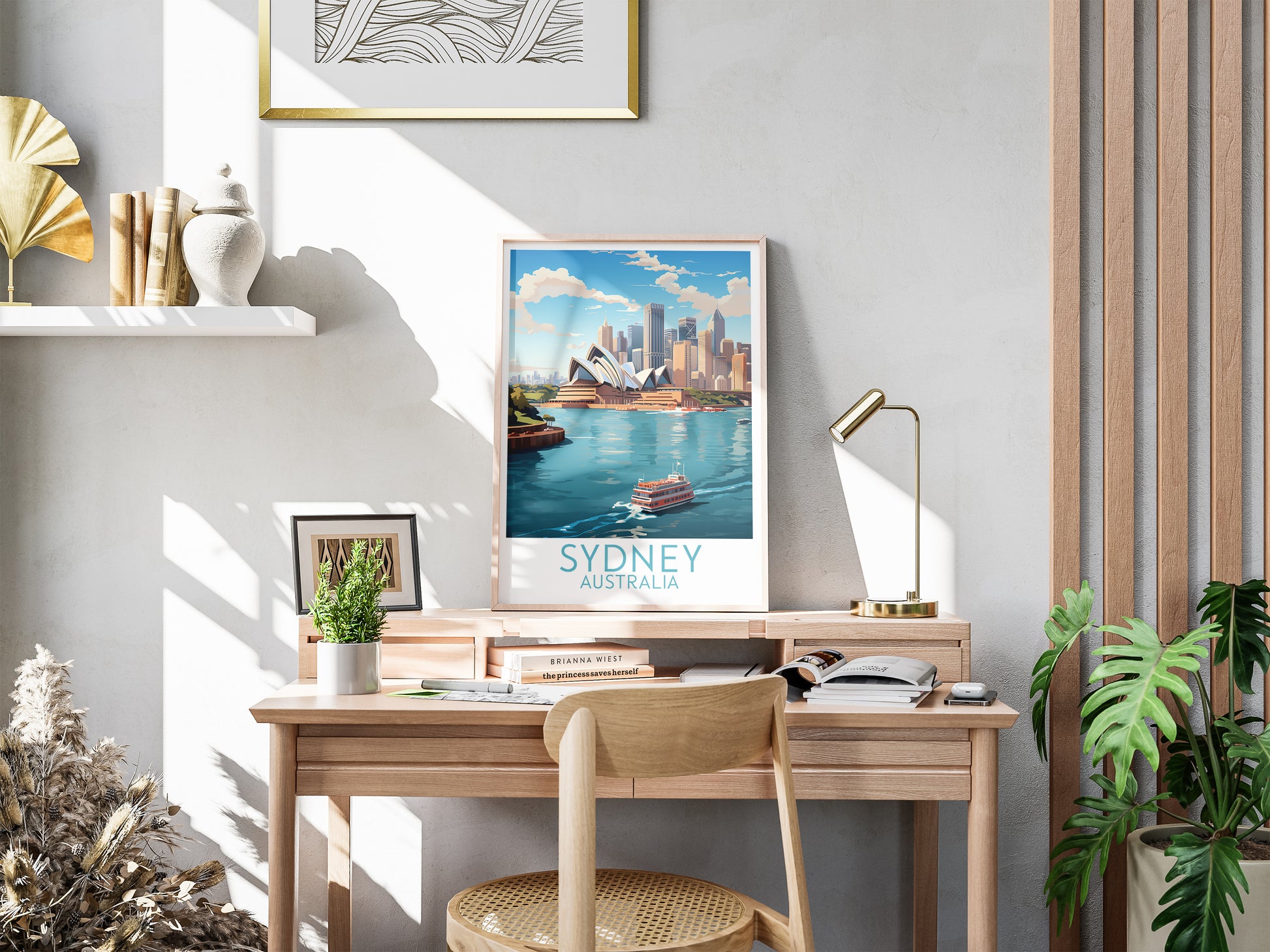 sydney travel poster for desk australia