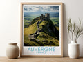 auvergne travel poster for kitchen france