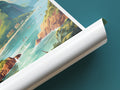 saint lucia travel poster tube caribbean