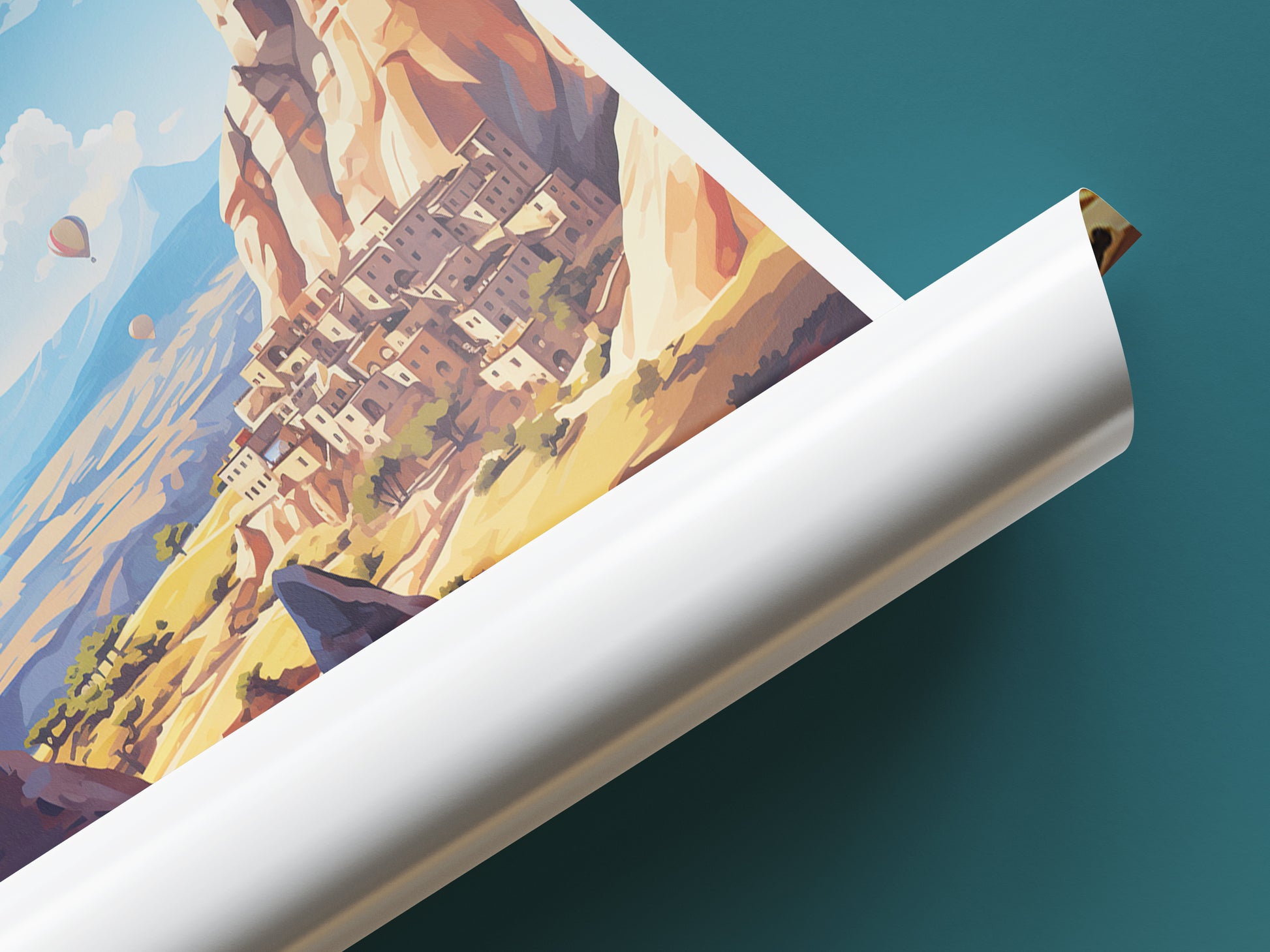 cappadocia travel poster tube turkey