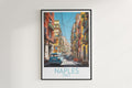 naples travel poster hanged on the wall italy