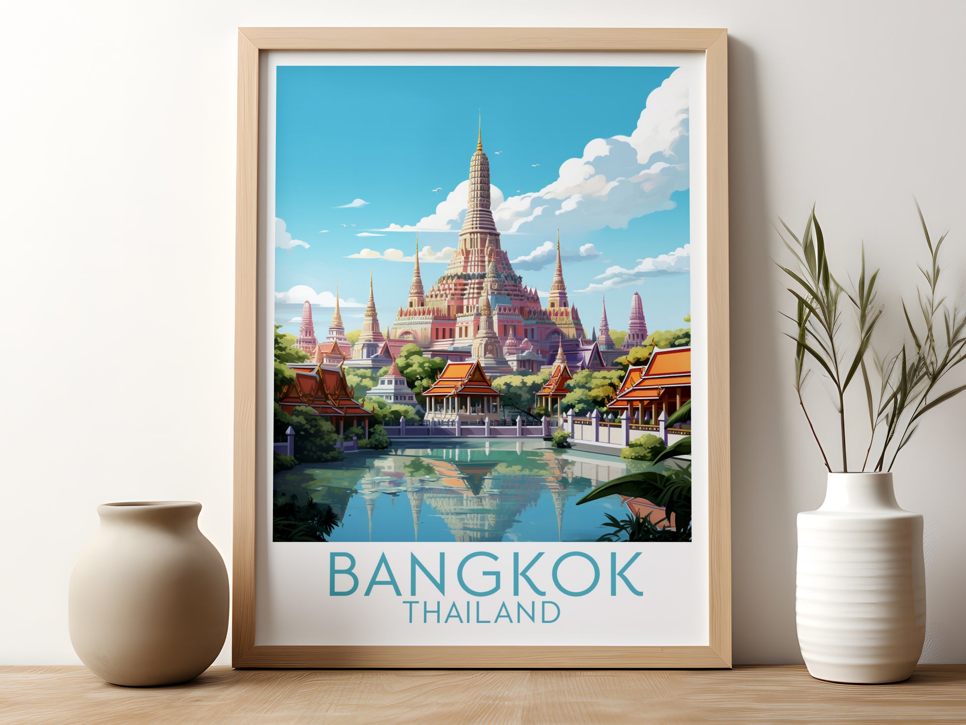 bangkok travel poster for kitchen thailand