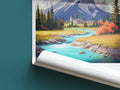 banff travel poster roll up canada