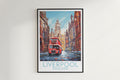 liverpool travel poster hanged on the wall england