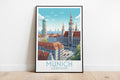 munich travel poster on the ground germany