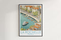 la rochelle travel poster hanged on the wall france