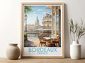 bordeaux travel poster for kitchen france