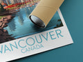 vancouver travel poster rolled canada