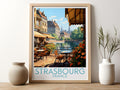 strasbourg travel poster for kitchen france