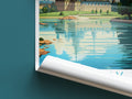 chantilly travel poster roll up france