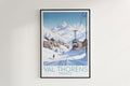 val thorens travel poster hanged on the wall france