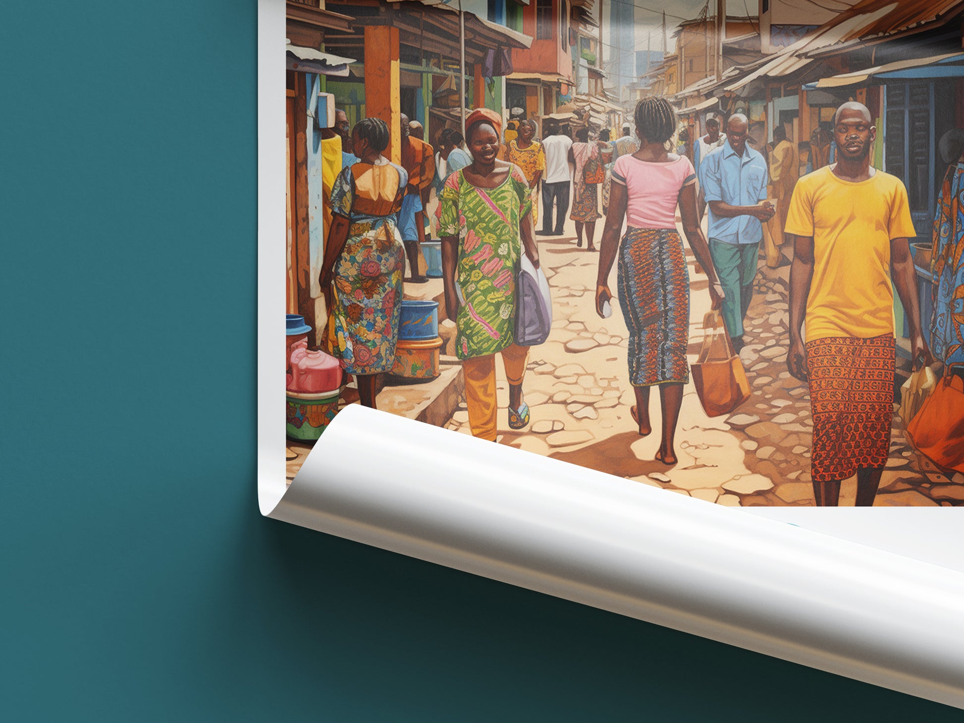 lagos travel poster roll up nigeria