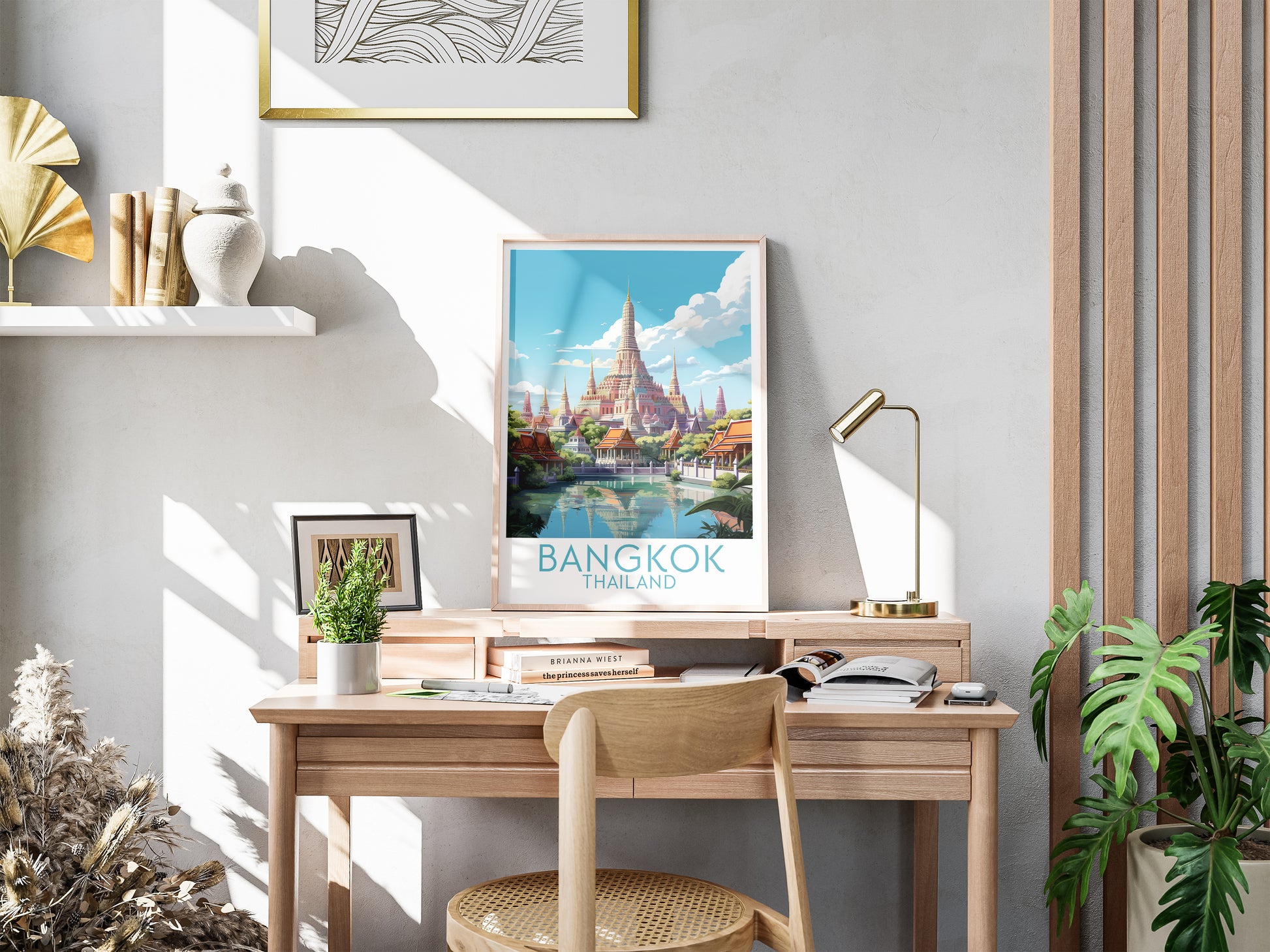 bangkok travel poster for desk thailand