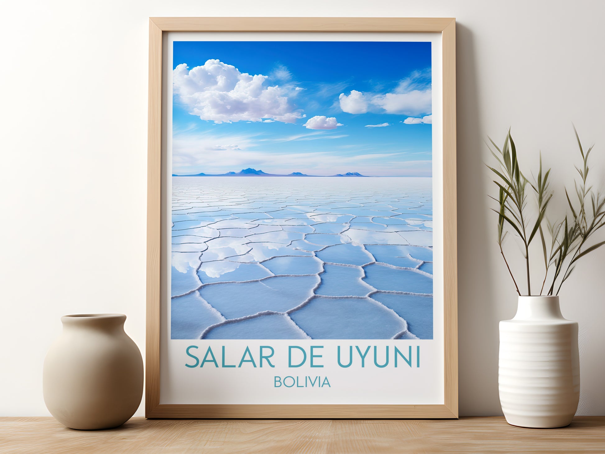 salar de uyuni travel poster for kitchen bolivia