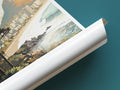 mount maunganui travel poster tube new zealand