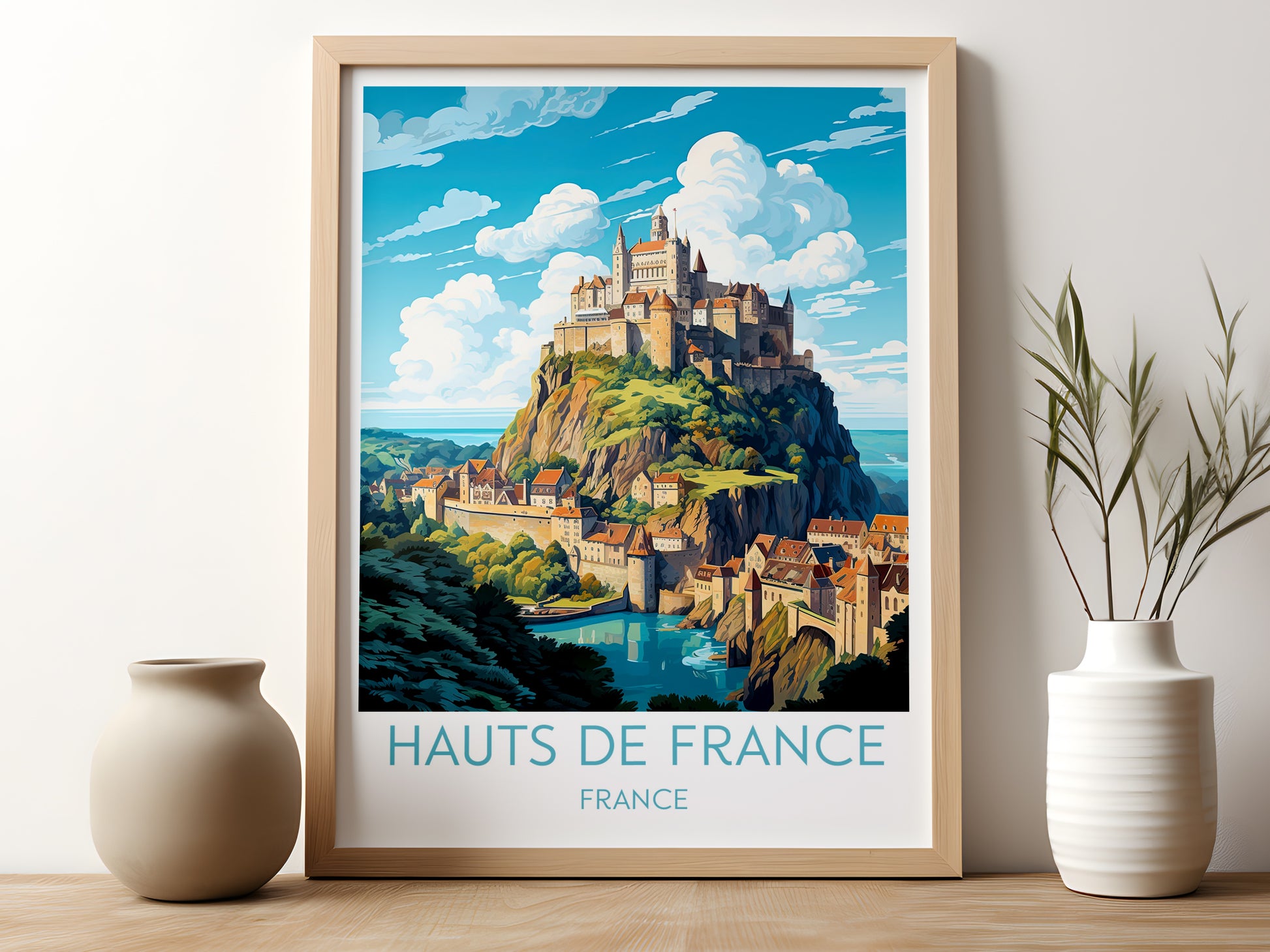 hauts de france travel poster for kitchen france