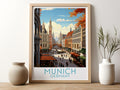 munich travel poster for kitchen germany