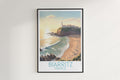 biarritz travel poster hanged on the wall france