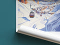 tignes travel poster roll up france