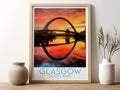 glasgow travel poster for kitchen scotland