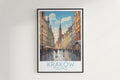 krakow travel poster hanged on the wall poland