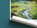 yorkshire dales travel poster roll up england