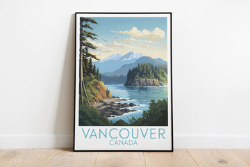 vancouver travel poster on the ground canada