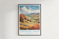 yorkshire dales travel poster hanged on the wall england