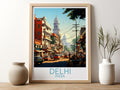 delhi travel poster for kitchen india