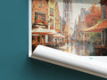 bruges travel poster roll up belgium