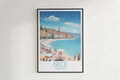 nice travel poster hanged on the wall france